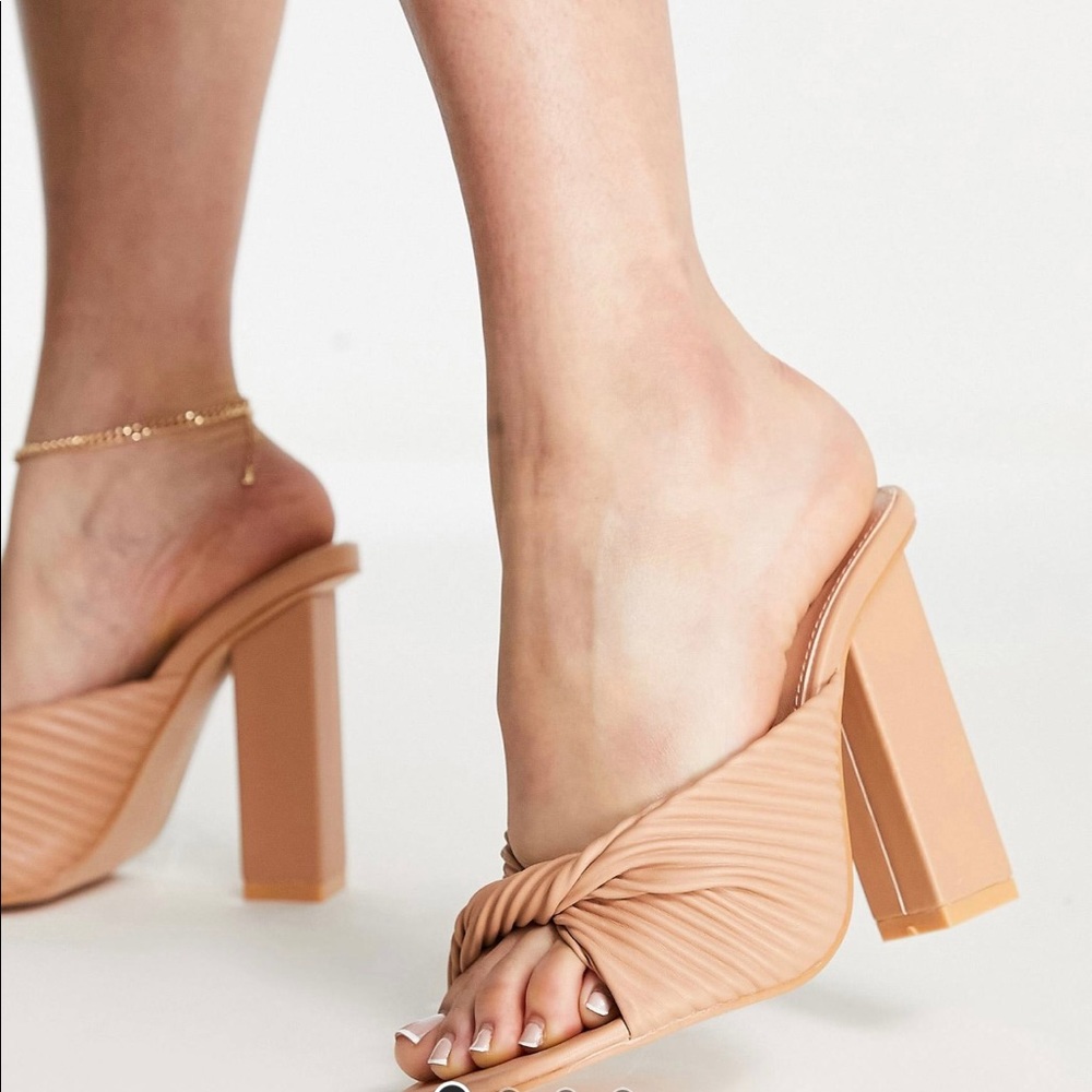 Never opened or worn ASOS nude heels
